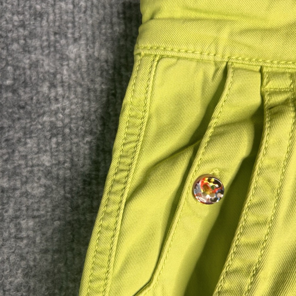 Robert Graham Mens Chino Shorts‎ Neon Green Size 34 - Picture 9 of 14